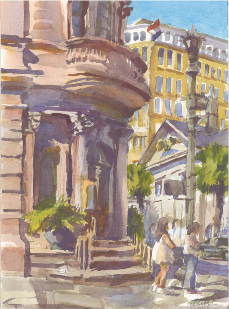 Broad Street and East Bay_10x14 Broad Street and East Bay_10x14